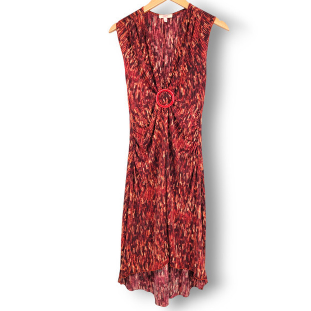 Candie's Juniors Women's Y2K V‎ Neck Sleeveless High Low Dress Size Large